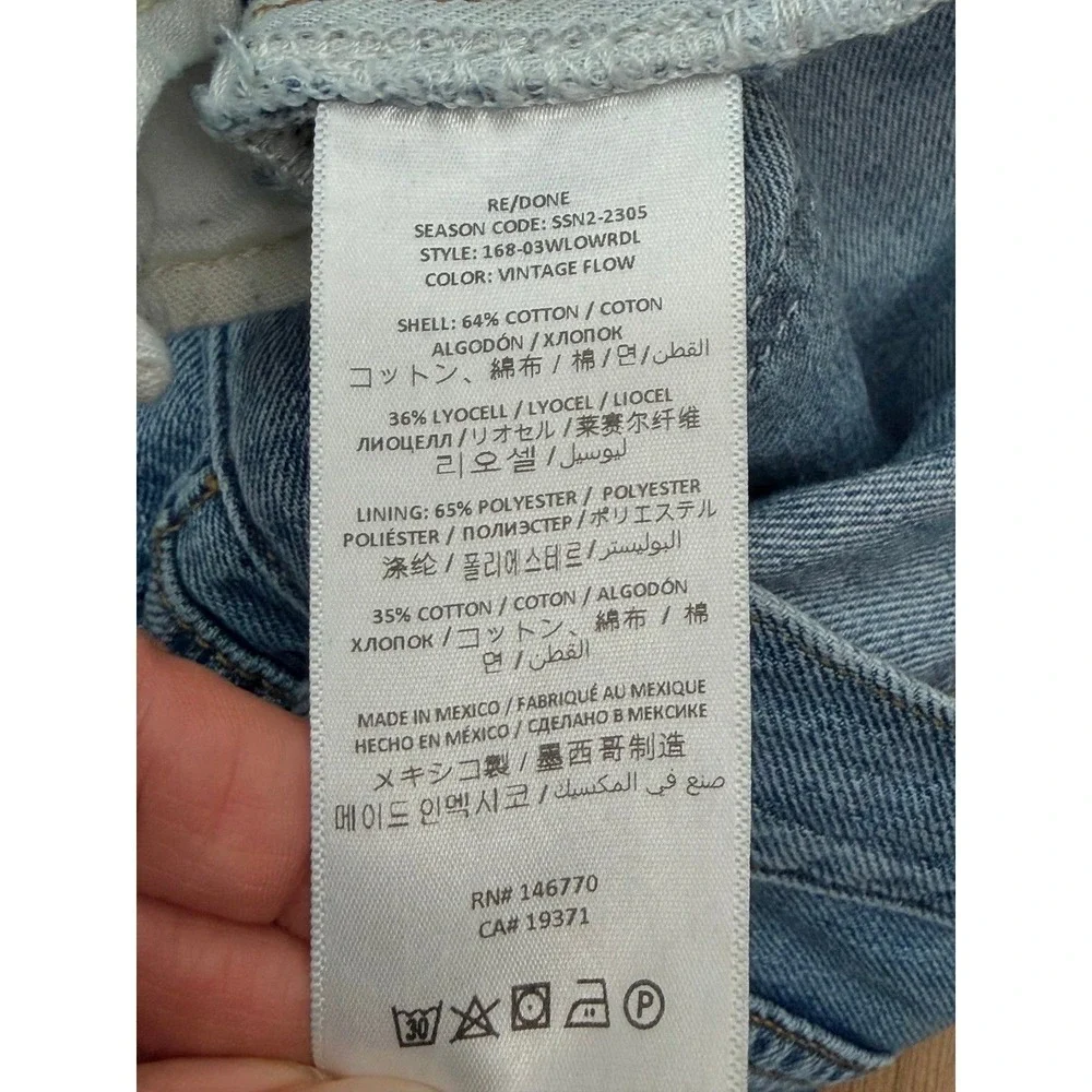 RE/DONE Wide‎ Leg Jeans 31 Vintage Flow High Rise Lyocell Blend